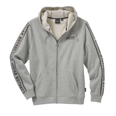 SWEAT A CAPUCHE INDIAN HOMME "MEN'S SLEEVE PRINT HOODIE GRAY"