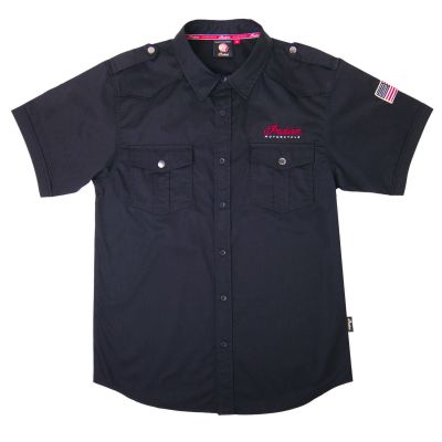 CHEMISE INDIAN HOMME "MEN'S CASUAL SHIRT - BLACK BY INDIAN MOTORCYCLE"