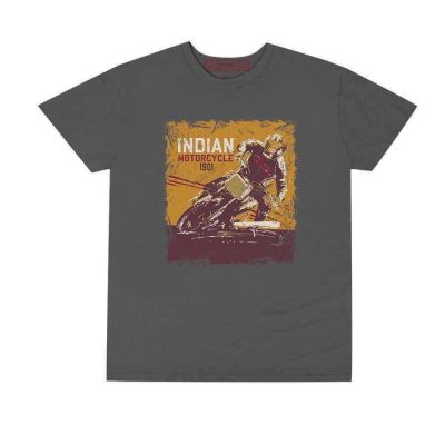 T-SHIRT INDIAN ADVENTURE HOMMES GRIS