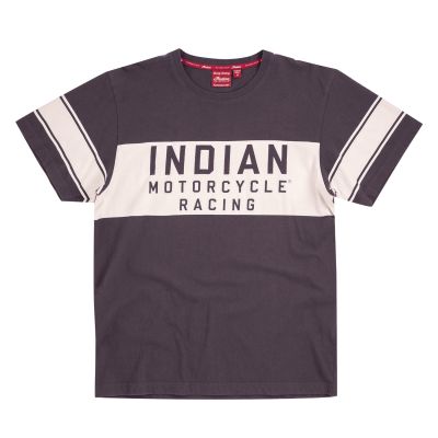 T-SHIRT INDIAN HOMME "MEN'S WRECKING CREW T-SHIRT WITH STRIPE GRAY"