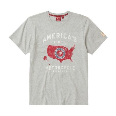 T-SHIRT HOMME INDIAN "CONTINENTAL" GRIS